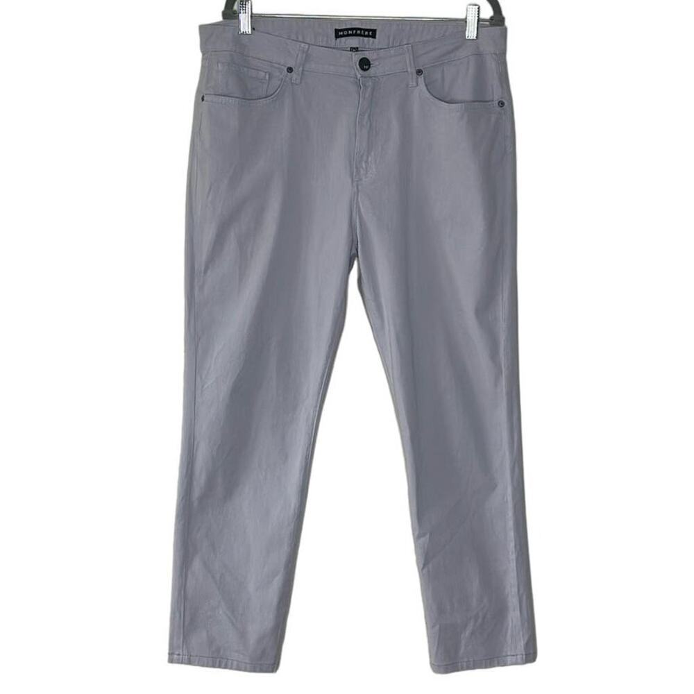 MONFRÈRE BRANDO WASH LIGHT GREY STRAIGHT JEANS SIZE 36